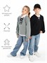 Свитшот детский Amarobaby Top, черный AB-OD23-T28/09-128