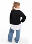Свитшот детский Amarobaby Top, черный AB-OD23-T28/09-128