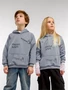 Худи детское с капюшоном  Amarobaby Slang, серый AB-OD23-28S/11-128