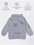 Худи детское с капюшоном  Amarobaby Slang, серый AB-OD23-28S/11-128