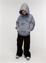 Худи детское с капюшоном  Amarobaby Slang, серый AB-OD23-28S/11-128