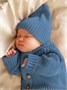 Шапка детская вязаная Amarobaby Pure Love Tot, демисезонная, голубой AB-OD22-PLT16/19-40
