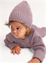 Шапка детская вязаная Amarobaby Pure Love Tot, демисезонная, пудровый AB-OD22-PLT16/27-40