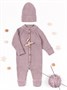 Шапка детская вязаная Amarobaby Pure Love Tot, демисезонная, пудровый AB-OD22-PLT16/27-40