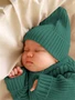 Шапка детская вязаная Amarobaby Pure Love Tot, демисезонная, зеленый AB-OD22-PLT16/13-40
