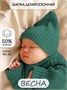 Шапка детская вязаная Amarobaby Pure Love Tot, демисезонная, зеленый AB-OD22-PLT16/13-40
