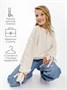 Свитер для девочки Amarobaby KNIT Wear, белый AB-OD21-KNITW2602/00-128