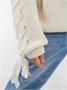 Свитер для девочки Amarobaby KNIT Wear, белый AB-OD21-KNITW2602/00-128