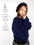 Свитер для девочки Amarobaby KNIT Wear, синий AB-OD21-KNITW2602/20-128