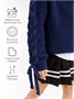 Свитер для девочки Amarobaby KNIT Wear, синий AB-OD21-KNITW2602/20-128