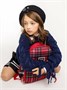 Свитер для девочки Amarobaby KNIT Wear, синий AB-OD21-KNITW2602/20-128