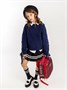 Свитер для девочки Amarobaby KNIT Wear, синий AB-OD21-KNITW2602/20-128
