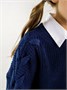 Свитер для девочки Amarobaby KNIT Wear, синий AB-OD21-KNITW2602/20-128