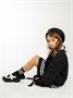 Свитер для девочки Amarobaby KNIT Wear, черный AB-OD21-KNITW2602/09-128
