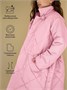 Пальто стёганое для девочек AmaroBaby PRETTY, розовый AB-OD23-PRETTY29/06-122