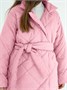 Пальто стёганое для девочек AmaroBaby PRETTY, розовый AB-OD23-PRETTY29/06-122