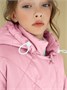 Пальто стёганое для девочек AmaroBaby PRETTY, розовый AB-OD23-PRETTY29/06-122