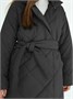 Пальто стёганое для девочек AmaroBaby PRETTY, графит AB-OD23-PRETTY29/10-122