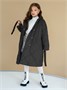 Пальто стёганое для девочек AmaroBaby PRETTY, графит AB-OD23-PRETTY29/10-122