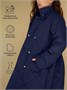 Пальто стёганое для девочек AmaroBaby PRETTY, синий AB-OD23-PRETTY29/20-122