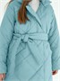 Пальто стёганое для девочек AmaroBaby PRETTY, голубой AB-OD23-PRETTY29/19-122