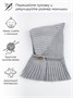 Шапка детская вязаная Amarobaby Pure Love Angle, зимняя, с утеплителем, серая AB-OD21-PLA16/11-38