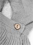 Шапка детская вязаная Amarobaby Pure Love Warm, зимняя, с утеплителем, серая AB-OD21-PLWa16/11-38
