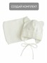 Шапка детская вязаная Amarobaby Pure Love BEAR WINTER, зимняя, с утеплителем, молочная AB-OD22-PLBW16/33-38