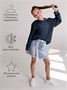 Свитер для девочки Amarobaby KNIT Trend, синий AB-OD21-KNITT2602/20-128