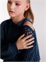 Свитер для девочки Amarobaby KNIT Trend, синий AB-OD21-KNITT2602/20-128