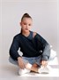 Свитер для девочки Amarobaby KNIT Trend, синий AB-OD21-KNITT2602/20-128