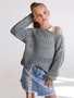 Свитер для девочки Amarobaby KNIT Trend, серый AB-OD21-KNITT2602/11-128