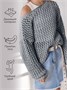 Свитер для девочки Amarobaby KNIT Trend, серый AB-OD21-KNITT2602/11-128
