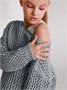 Свитер для девочки Amarobaby KNIT Trend, серый AB-OD21-KNITT2602/11-128