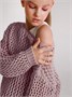 Свитер для девочки Amarobaby KNIT Trend, пудровый AB-OD21-KNITT2602/27-128