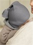 Шапочка детская Amarobaby Pure Love Sweet вязаная, серый AB-OD23-PLS16/11-38