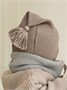 Шапочка детская Amarobaby Pure Love Sweet вязаная, коричневый AB-OD23-PLS16/12-38