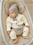 Шапочка детская Amarobaby Pure Love Sweet вязаная, коричневый AB-OD23-PLS16/12-38