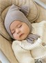 Шапочка детская Amarobaby Pure Love Sweet вязаная, коричневый AB-OD23-PLS16/12-38