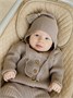 Шапочка детская Amarobaby Pure Love Sweet вязаная, коричневый AB-OD23-PLS16/12-38