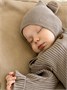 Шапочка детская Amarobaby Pure Love Sweet вязаная, коричневый AB-OD23-PLS16/12-38