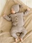 Шапочка детская Amarobaby Pure Love Sweet вязаная, коричневый AB-OD23-PLS16/12-38