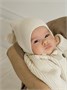 Шапочка детская Amarobaby Pure Love Sweet вязаная, молочный AB-OD23-PLS16/33-38