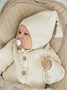 Шапочка детская Amarobaby Pure Love Sweet вязаная, молочный AB-OD23-PLS16/33-38