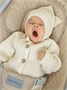 Шапочка детская Amarobaby Pure Love Sweet вязаная, молочный AB-OD23-PLS16/33-38