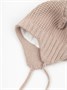 Шапка детская вязаная Amarobaby Pure Love Teddy, демисезонная, бежевый AB-OD22-PLTe16/03-38