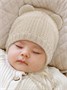 Шапка детская вязаная Amarobaby Pure Love Teddy, демисезонная, молочный AB-OD22-PLTe16/33-38