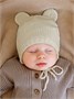 Шапка детская вязаная Amarobaby Pure Love Teddy, демисезонная, молочный AB-OD22-PLTe16/33-38