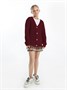 Кардиган детский Amarobaby KNIT, бордовый AB-OD21-KNIT19S/08-98