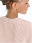 Кардиган детский Amarobaby KNIT, бело-розовый AB-OD21-KNIT19S/00-98